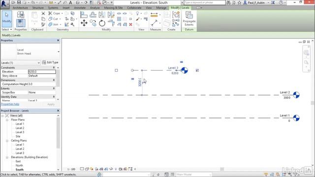 9)Adding levels (REVIT 2017) смотреть онлайн