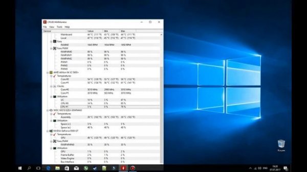 CPUID HWMonitor Програма для моніторингу CPU GPU HDD FANS тобто комплектующих компонентів ПК