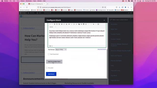 How to add an Accordion block смотреть онлайн