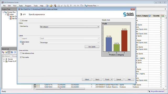 SAS Enterprise Guide: Using the Bar Chart Wizard смотреть онлайн
