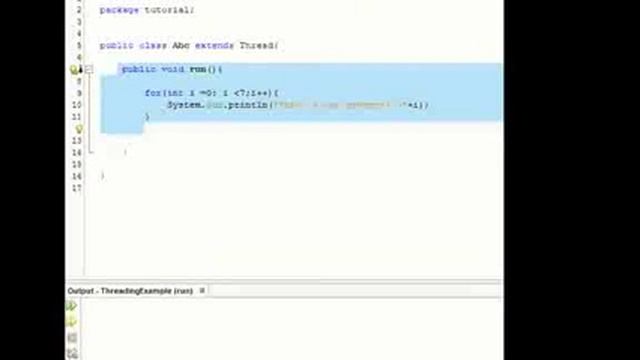 JAVA Programming Tutorial Thread Using Extends Thread Class смотреть онлайн
