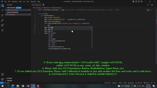 [PYTHON TUTORIAL] HOW TO SET CUSTOM GUI(DEARPYGUI) AND WORKING WITH HIM смотреть онлайн