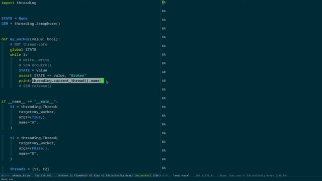 Python 3: threading - 06 semaphores 1 смотреть онлайн
