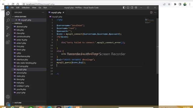Making database from php page in mysql смотреть онлайн