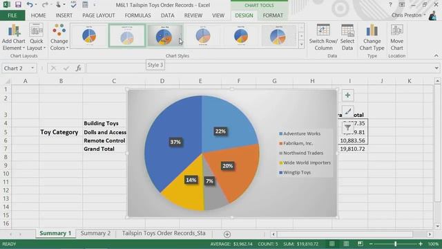 Microsoft Excel 2013 - Module 7:Visually Represent Data смотреть онлайн