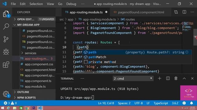 Angular 8 Wildcard Route and Redirecting Routes [Tutorial - 7] смотреть онлайн