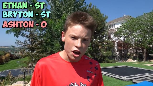 BRYTON vs ASHTON vs ETHAN - Game of S.T.I.K. Ninja Style! смотреть онлайн