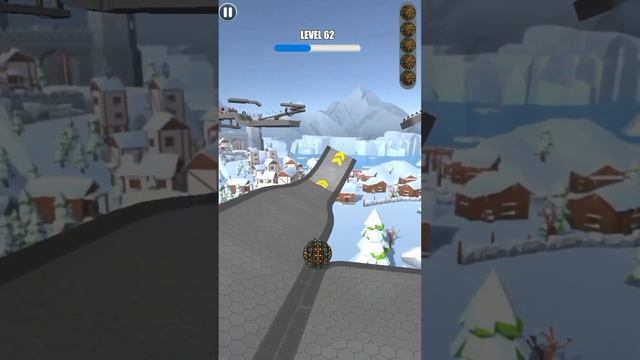 Rolling Ball Sky Escape || All Levels Gameplay, Level 61 And 62 Speedrun #goingballs #gaming