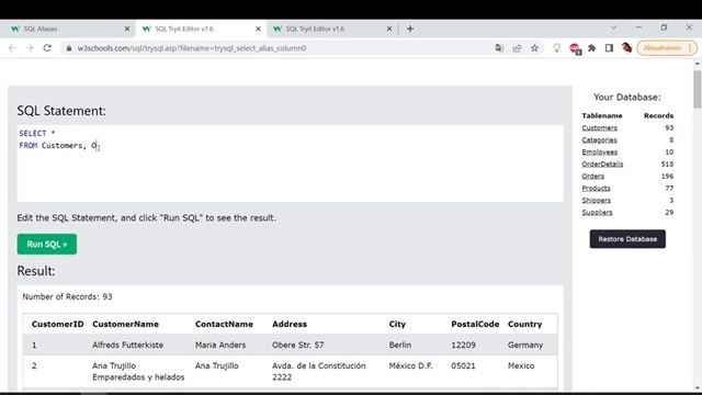 SQL Tutorial von W3 School (komplett auf Deutsch erklärt) смотреть онлайн