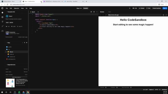 REACT: Online Playgrounds - Try React Without Installing Any Software. No NodeJS Or Package Manager смотреть онлайн