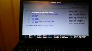 Lenovo b590 вход в биос