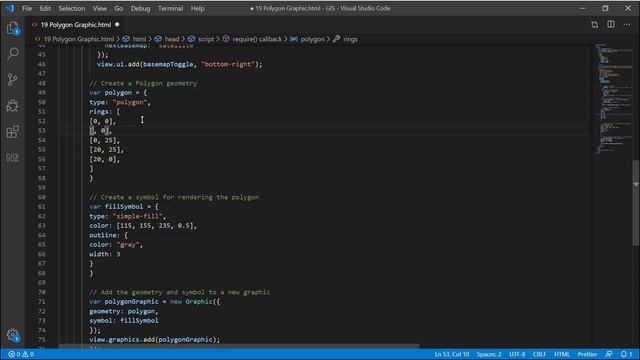 19 Polygon Graphic - ArcGIS API for JavaScript Fundamentals смотреть онлайн