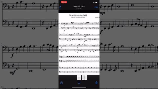 Misty Mountains on trombone смотреть онлайн