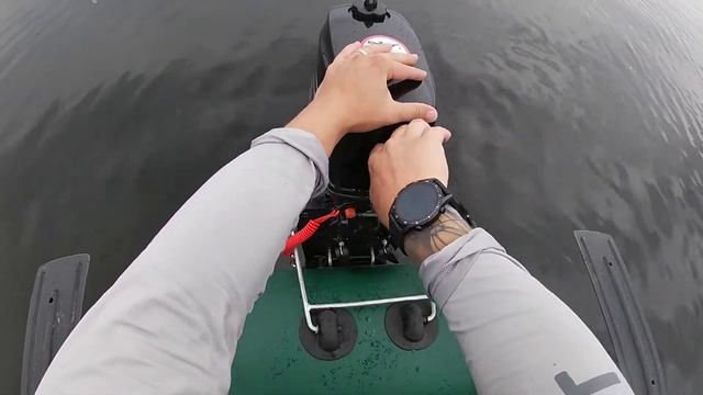 Как завести лодочный бензиновый мотор Hidea HD3 0FHS?