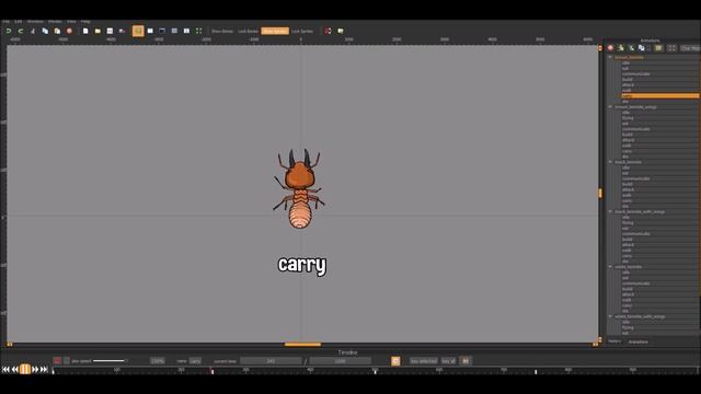 Animated top down termite game asset preview смотреть онлайн
