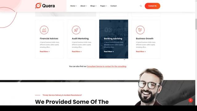 Quera Business Consultancy WordPress Theme consulting brokerage смотреть онлайн