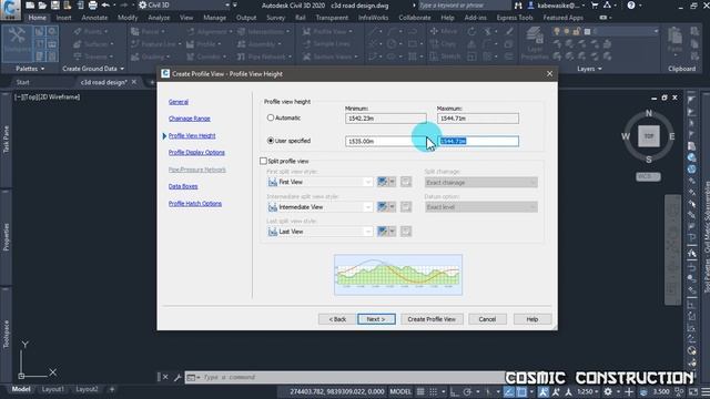 AUTOCAD CIVIL 3D 2020 ROAD DESIGN TUTORIAL