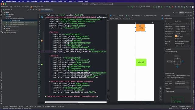 0033 Guidelines in Constraint Layout смотреть онлайн