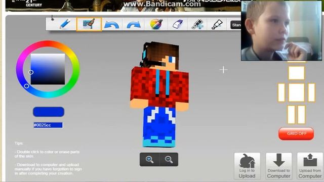 как нарисовать скин для лаунчера или просто версии майнкрафт смотреть онлайн