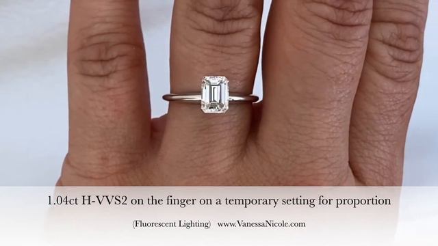 1 CARAT EMERALD CUT DIAMOND - Emerald Shape Diamond Color Grade & Diamond Size Comparison for Chris смотреть онлайн