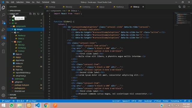 Part-6/8: How to Use or Link Image with Slider Demo | Make Responsive Website using React JS смотреть онлайн