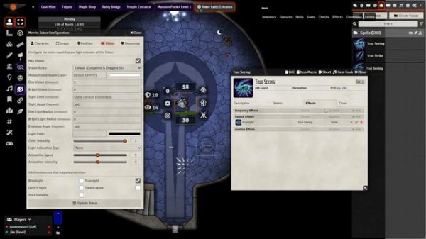 Foundry VTT Conditional Visibility Hidden and Invisible Tokens