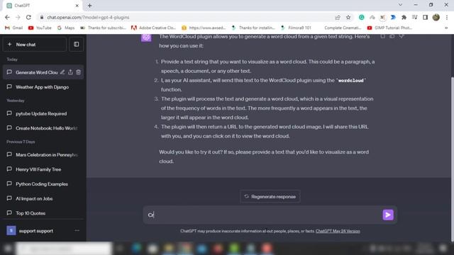 How to make a WORD CLOUD in ChatGPT| Create an easy WORD CLOUD [EASY] смотреть онлайн