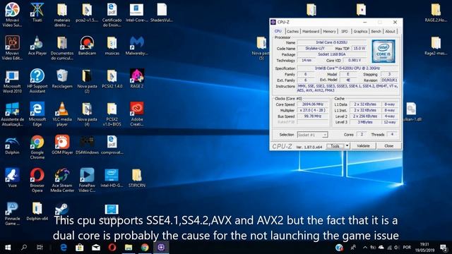 Rage 2 Dual Core CPU Issue ( i5 6200u) -UPDATE: Fix For Dual core cpu relased, Check the descriptio смотреть онлайн