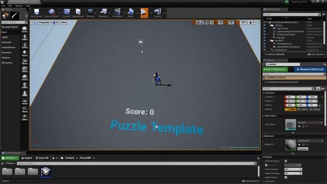 Урок 2 | Знакомство с игровыми шаблонами Blueprint | смотреть онлайн