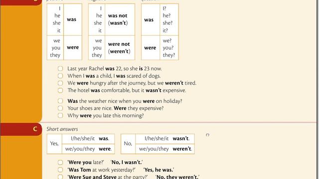 Unit 10. Глагол to be в прошедшем времени. Was/were. Essential grammar in use. смотреть онлайн