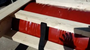 Простой понтон на бочках, постройка часть 4