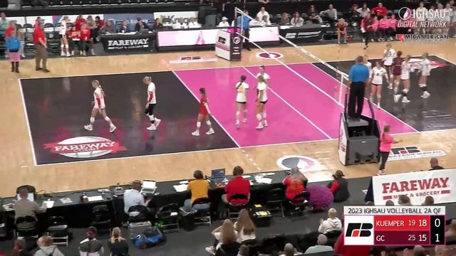 2023 IGHSAU Girls State Volleyball 2A Quarterfinal: Grundy Center vs Kuemper Catholic смотреть онлайн