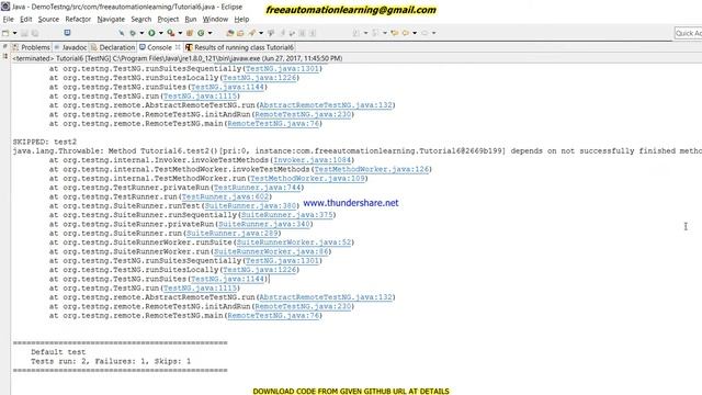 TestNG : How to use parameters of Test Annotation : Tutorial 6 смотреть онлайн