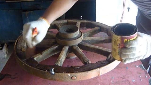 Светильник в беседку из старого колеса своими руками. смотреть онлайн