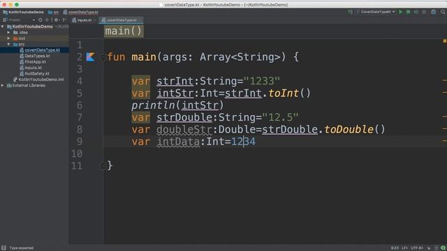 9- Kotlin || Convert data Type- تحويل بين انواع متغيرات смотреть онлайн