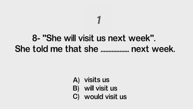 Reported Speech Exercise