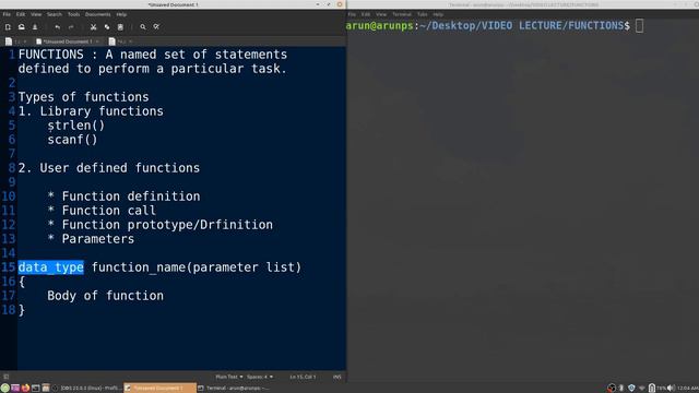Functions in C : Part 1 смотреть онлайн
