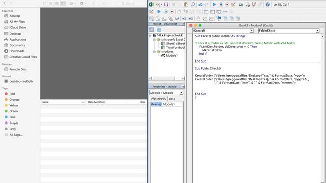 Excel VBA Macro: Create Folders (Based on Month and Year) in Excel for Mac смотреть онлайн