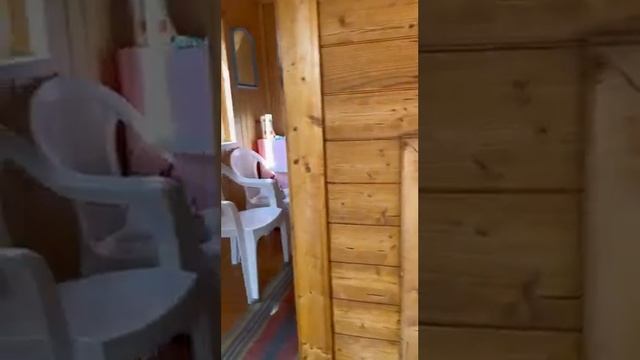 Баня 4х2,2м + летняя кухня. Видеообзор через 3 года после постройки.