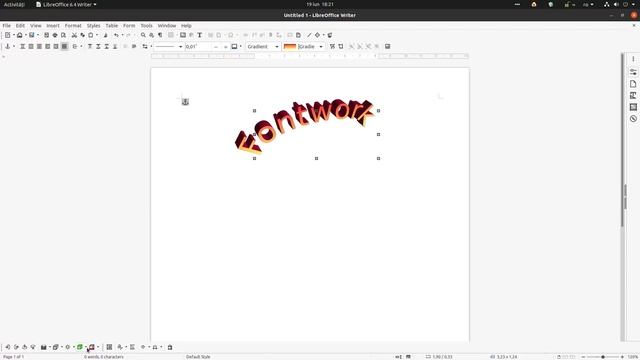 How to use fontworks in LibreOffice Writer смотреть онлайн