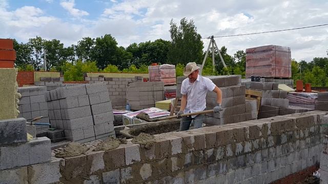 Кладка керамзитобетонных блоков. смотреть онлайн