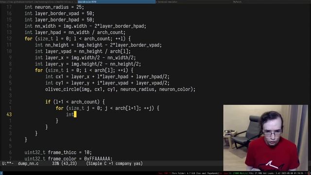 Visualizing Neural Networks in C (ML in C Ep.04) смотреть онлайн