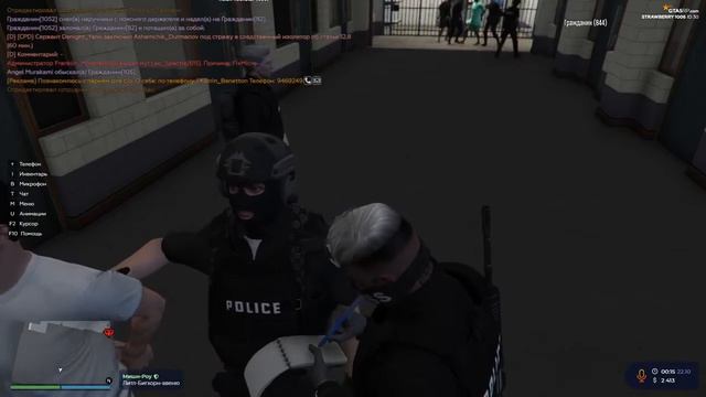КАК ПРАВИЛЬНО ОБЩАТСЯ С КОПАМИ ? GTA 5 RP Strawberry смотреть онлайн