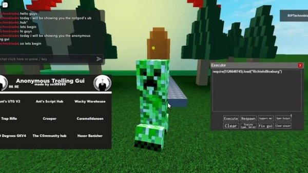 Roblox Script Showcase Anonymous Trolling Gui - Ultimate Trolling Gui