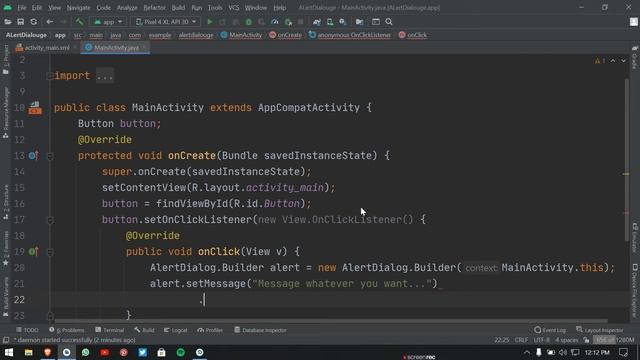 How to Create Alert Dialog in Android Studio. смотреть онлайн