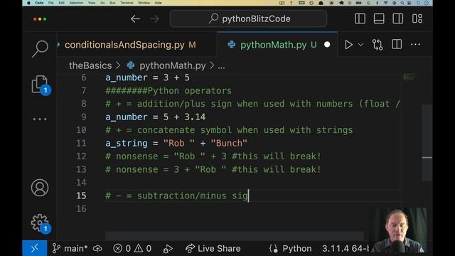 Introduction to Python #13 - Math operators (stuff like greater than sign) смотреть онлайн