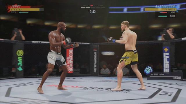 (PS5) UFC 4 Alex Gustafson vs Jon Jones Rematch!!! | 4K HDR 60FPS смотреть онлайн