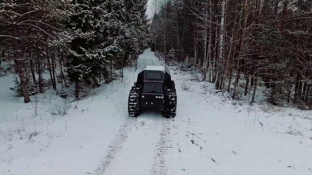 Уникальный для Беларуси болотоход в АЭТК "Белый лось" смотреть онлайн