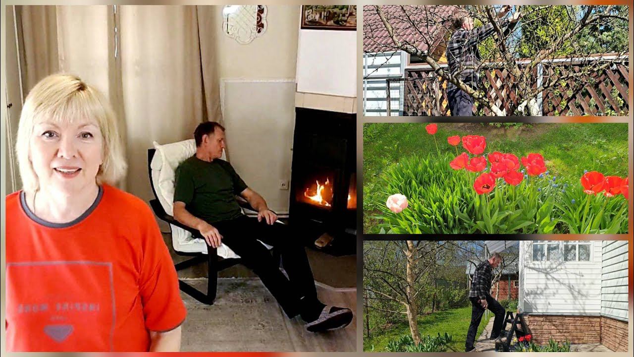 Трудимся на даче. Сделал новые грядки.Лестница- стремянка. Сад-огород.Век живи-век учись. смотреть онлайн