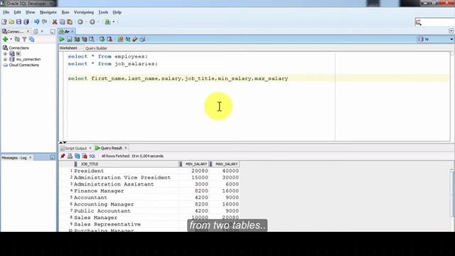 Oracle SQL Certified Beginner to advanced-JoiningMultipleTables-Joining Unequal Tables-Video 59-202 смотреть онлайн